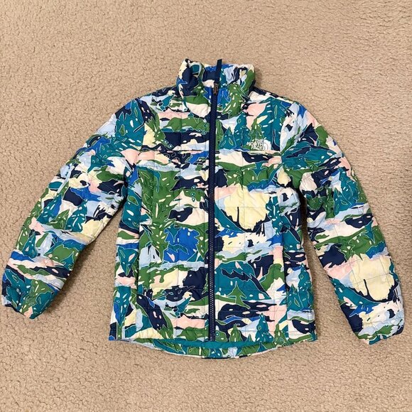 The North Face Girl ThermoBall Camo Eco Jacket Size 6 - Picture 2 of 6